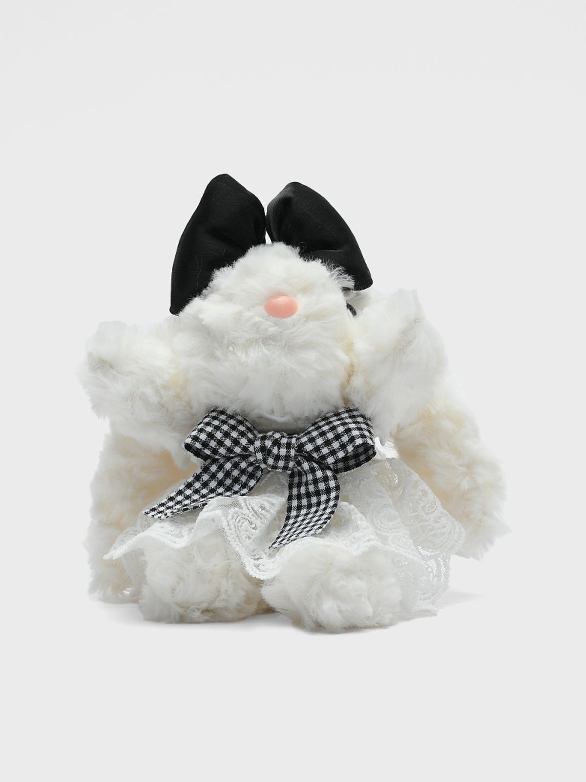 Брелок "зайчик", черный бант Tais