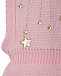 Розовая шапка-шлем со стразами и звездами Il Trenino | Фото 4