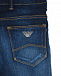 Темно-синие slim джинсы Emporio Armani | Фото 4