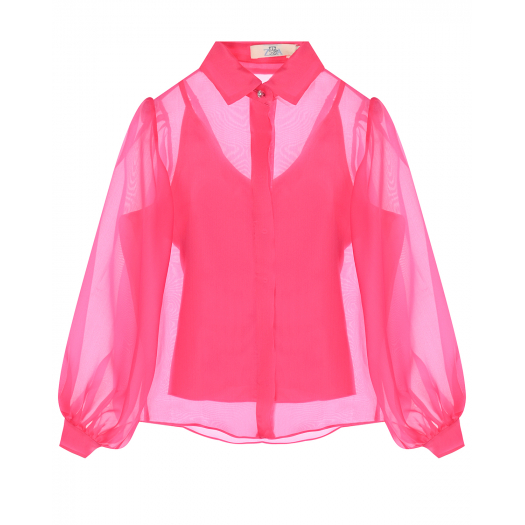 Шелковая блуза розового цвета  | Фото 1