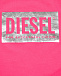 Розовая толстовка с принтом Diesel | Фото 3