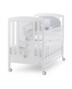 Детская кровать Baby Jolie, белый/серый