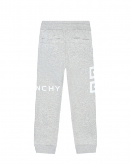 Серые спортивные брюки с белым логотипом Givenchy Серый, арт. H24153 A01 | Фото 2