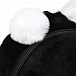 Черный рюкзак с помпонами, 35x24x11 см Regina | Фото 6