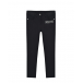 Черные брюки с лого из стразов Moschino | Фото 1