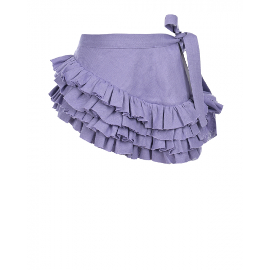 Фиолетовый пояс с рюшами Paade Mode | Фото 1