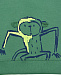Зеленая спортивная куртка с принтом &quot;обезьяна&quot; Sanetta Kidswear | Фото 4
