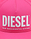 Розовая бейсболка с белым логотипом Diesel | Фото 3