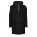 Черное пальто с капюшоном Antony Morato | Фото 1