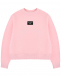 Розовый свитшот с лого Dolce&Gabbana | Фото 1