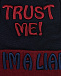 Шапка из шерсти с надписью &quot;Trust me! Im a liar&quot; Il Trenino | Фото 3