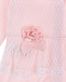 Розовый комбинезон с кружевной отделкой Aletta | Фото 3