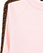 Розовый джемпер с лампасами Fendi | Фото 3