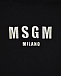 Черный свитшот с белым логотипом MSGM | Фото 3