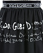 Черная юбка из габардина с контрастным логотипом Dolce&Gabbana | Фото 5