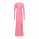 Розовое платье с разрезом и драпировкой ROHE | Фото 1