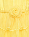 Платье с объемными рюшами, желтое Miss Blumarine | Фото 3
