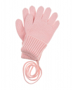 Розовые перчатки на резинке