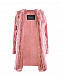 Розовое пальто с отделкой перьями Blancha | Фото 6