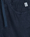 Темно-синие льняные брюки IL Gufo | Фото 3