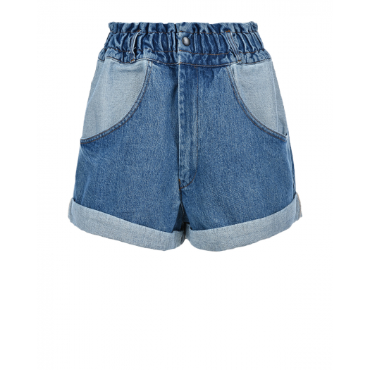 Джинсовые шорты с подворотами Forte dei Marmi Couture | Фото 1