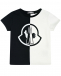 Комбинированная футболка из хлопка Moncler | Фото 1
