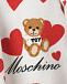 Комплект: толстовка и юбка с сердечками Moschino | Фото 5