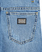 Голубые джинсы regular fit из хлопка Dolce&Gabbana | Фото 4