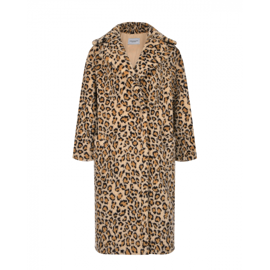 Пальто из эко-меха с леопардовым принтом Forte dei Marmi Couture | Фото 1