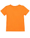 Оранжевая футболка прямого кроя  | Фото 2