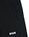 Черные спортивные брюки с принтом &quot;кляксы&quot; MSGM | Фото 3