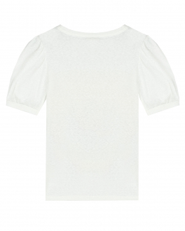 Белая футболка с принтом  «Three little kittens» GUCCI Белый, арт. 675677 XJD12 9095 | Фото 2