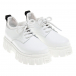 Белые ботинки с массивной подошвой Fendi | Фото 1