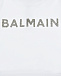 Белый свитшот с серебристым логотипом Balmain | Фото 3