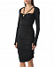 Черное платье с драпировкой Roberto Cavalli | Фото 8