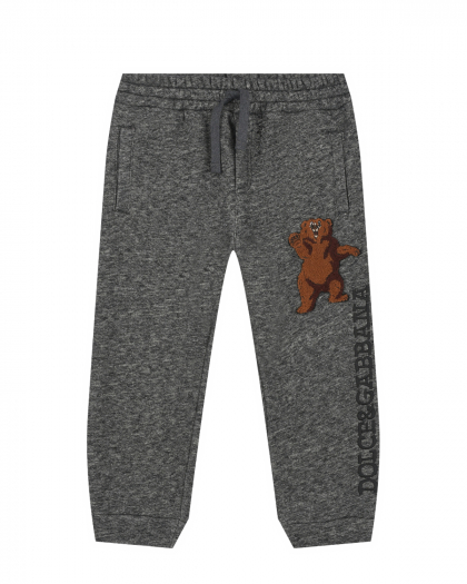 Спортивные брюки с вышивкой &quot;медведь&quot; Dolce&Gabbana | Фото 1
