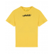 Желтая футболка с черным логотипом Off-White | Фото 1