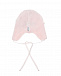 Розовая шапка из хлопка с аппликациями Il Trenino | Фото 2