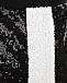 Черная юбка-мини со сплошной вышивкой пайетками Monnalisa | Фото 3