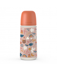 Бутылка Forest 360мл с мягкой физиологической силиконовой соской, оранжевый