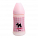 Бутылка Suavinex SCOTTISH 270 мл от 0 до 6мес. с силиконовой анатом. соской, блед. розовый, принт собачка  | Фото 2