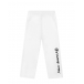 Белые спортивные брюки с черным логотипом MM6 Maison Margiela | Фото 1