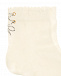 Кремовые носки со шнуровкой из страз La Perla | Фото 2