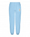 Голубые спортивные брюки с логотипом MSGM | Фото 4