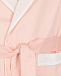 Розовый халат с белыми воротником и манжетами AMIKI | Фото 3
