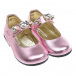 Розовые туфли с кристаллами Monnalisa | Фото 1