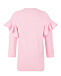 Розовое платье-толстовка с воланами Monnalisa | Фото 2