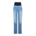 Синие прямые джинсы для беременных Pietro Brunelli | Фото 1