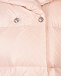 Розовый стеганый жилет с капюшоном  | Фото 3