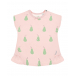Розовая футболка с принтом &quot;груши&quot; Sanetta Kidswear | Фото 1